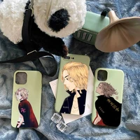 tokyo revengers mikey hot anime phone case candy color for iphone 6 7 8 11 12 s mini pro x xs xr max plus