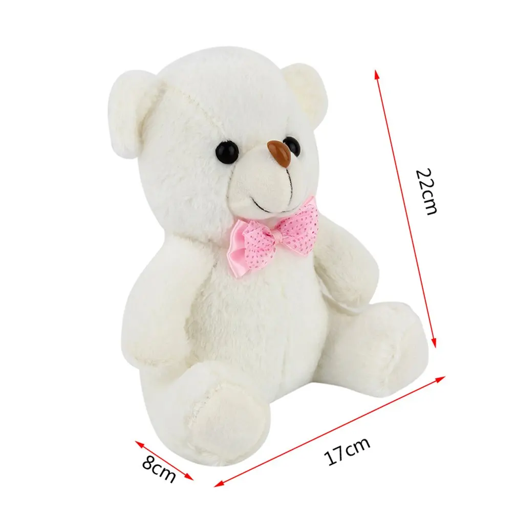 

Hot! Super Cute 20cm Lovely Soft LED Colorful Glowing Mini Teddy Bear Plush Toy Stuffed Plush Toy Gifts For Birthday New Sale