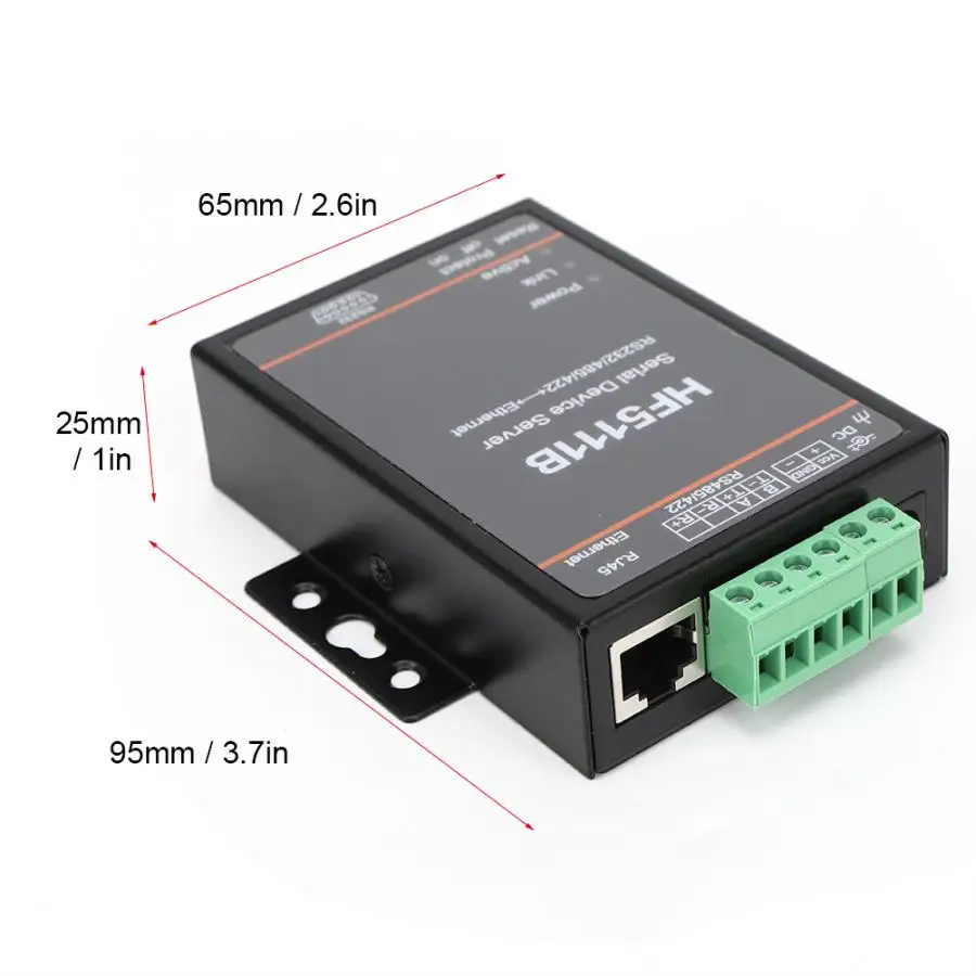 Connettori Elettrici HF 5111B последовательный сервер 3 в 1 RJ45 RS232/RS485/RS422 к Ethernet DTU|Терминалы| |