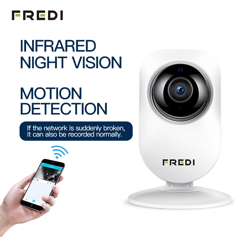 FREDI 720P Мини домашняя IP камера безопасности Беспроводная P2P Детский Монитор
