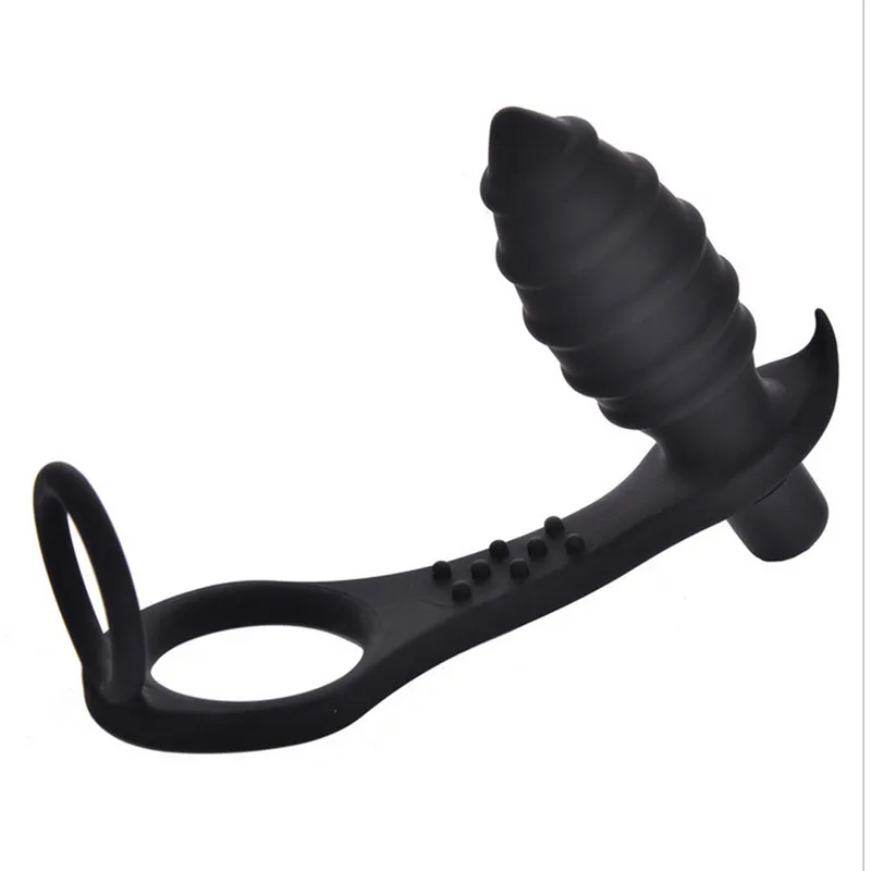 Men Butt Anal Plug Prostate Massager Male Masturbation Delay Ejaculation Sex Toys For Gays Silicone Single Double Cock Ring | Красота и