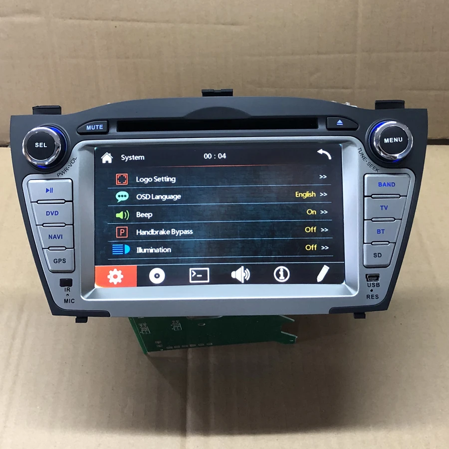byncg 2DIN 7“ Car DVD GPS Navigation Multimedia Playey For Hyundai IX35 TUCSON 2009-2015 WITH Radio Player SD USB BT | Автомобили и