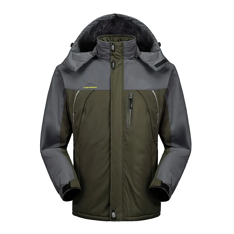 30 C FIT плюс толстый бархат вниз& парка пальто 6XL 7XL 8XL 9XL зимняя куртка мужская водонепроницаемая ветрозащитная chaquetas hombre