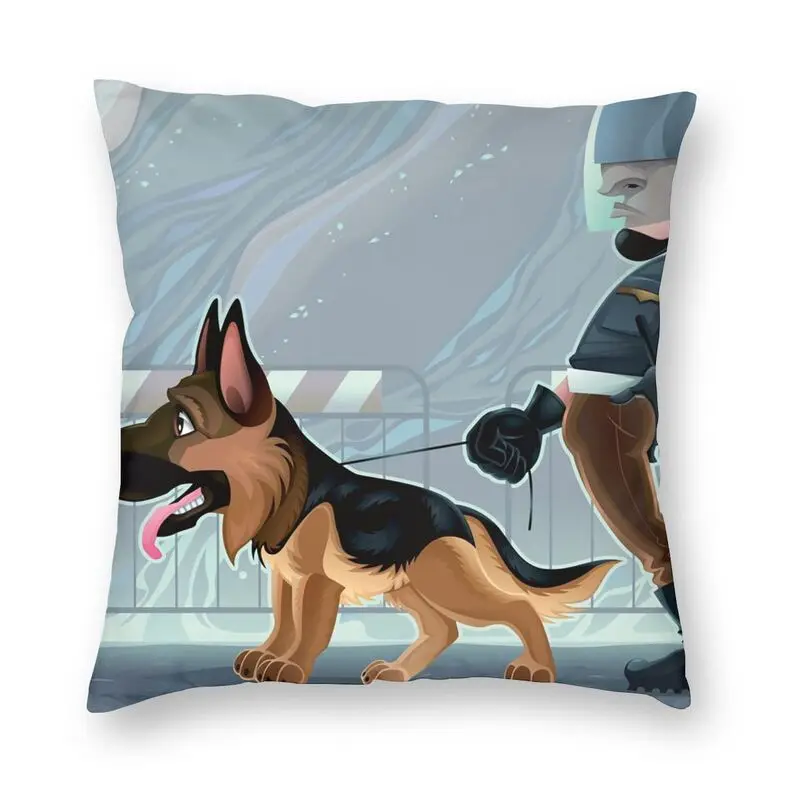 

Personalized German Shepherd Square Throw Pillow Case Decoration 3D Two Side Print Pet Dog Cushion Cover for Car