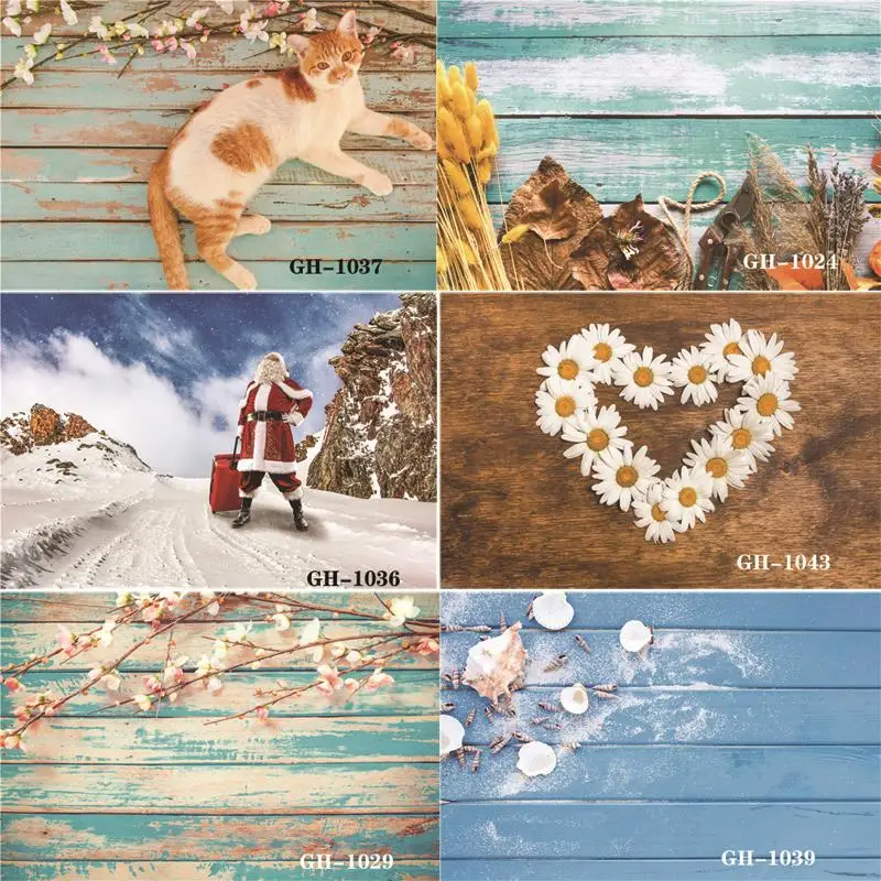 

Виниловый фон для фотосъемки на заказ реквизит цветы и деревянные доски тематический фон для фотосъемки #0126