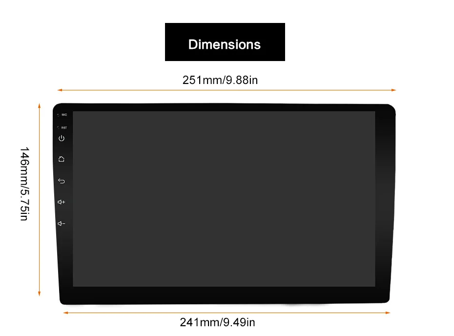 $175.38 4G RAM car multimedia player 1din/2din android 10.0 car radio for universal car gps navigation BT FM AM RDS wifi carplay swc dsp