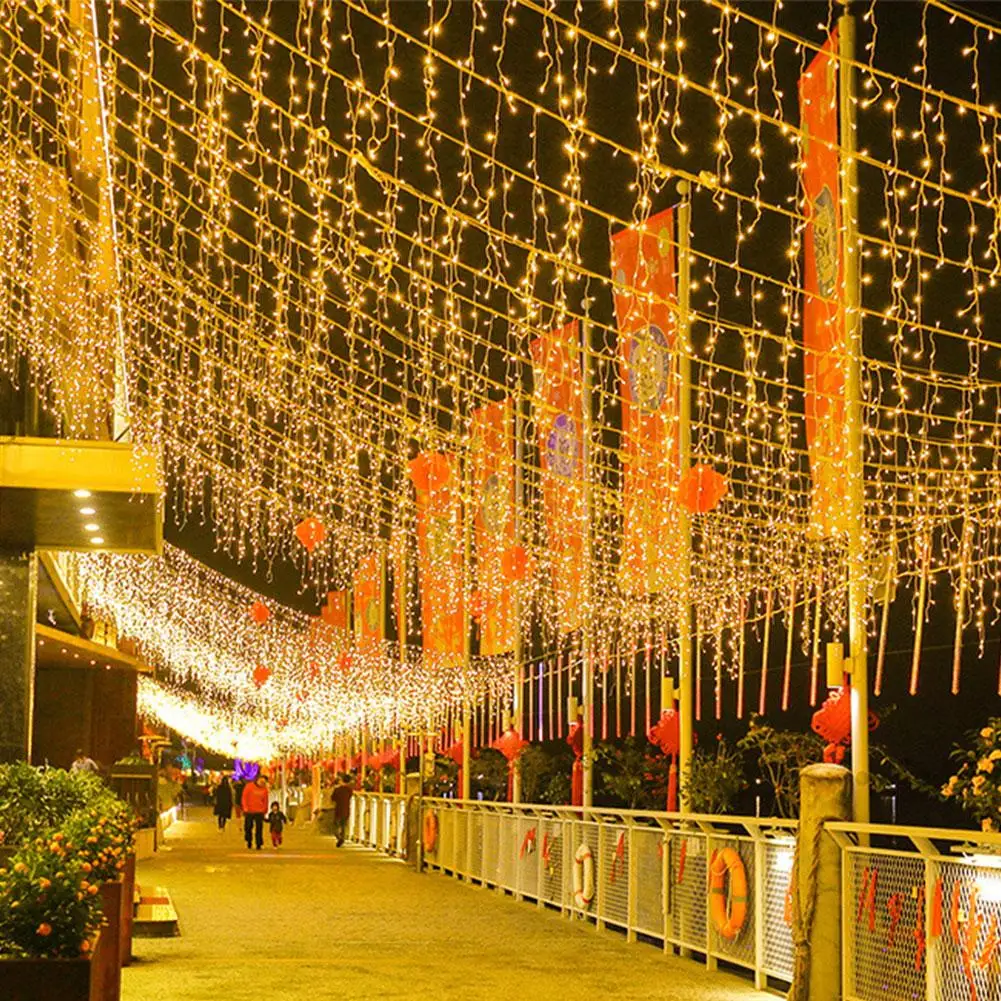 Гирлянда Рождественский светодиодный светильник для занавесок гирлянда