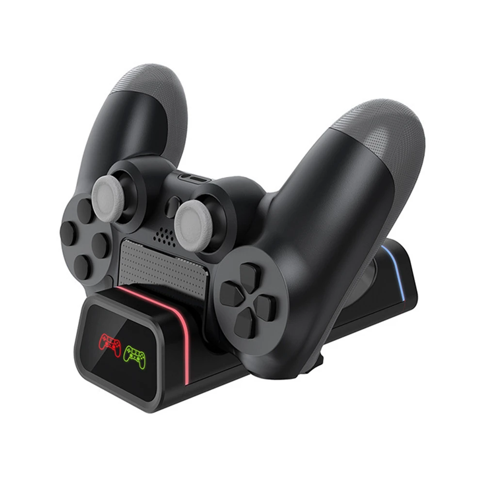 

For PS4 Controller Charging Dock Station Dual Charger Stand with Status Display Screen for Play Station 4/PS4 Slim/PS4 Pro