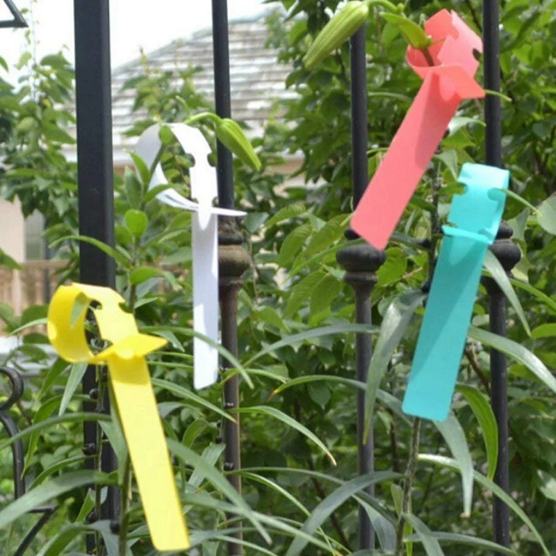 

500Pcs 8 Inch Wrap Around Plant Tags Bulk, Outdoor Waterproof Hanging Garden Labels - 20x2cm Pink Yellow White Blue Green