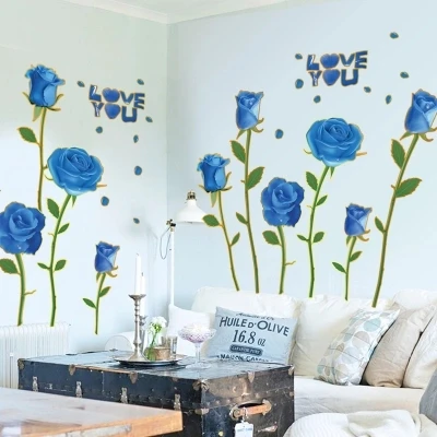 

stickers sofa cartoon toy Can Remove A Romantic Rose Decorative Children Toy Gold Blue Demon Ji Marriage Room Tv Setting
