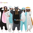 Детская флисовая Пижама-кигуруми в виде животного