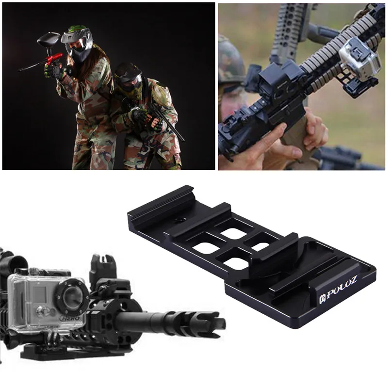 Консольный Пикатинни Вивер Quick Release пистолет Rail Боковое крепление для GoPro NEW