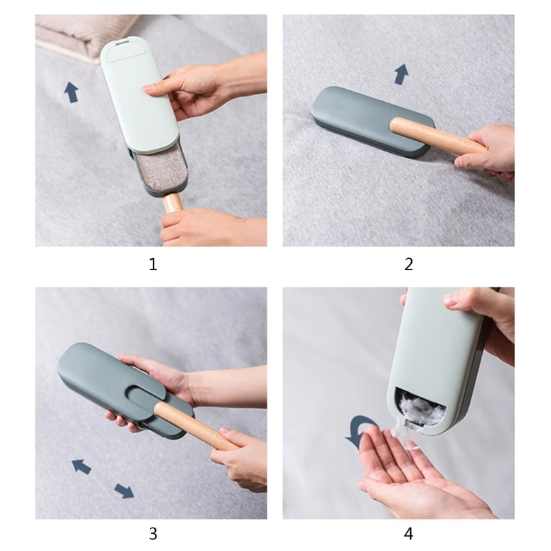 

Clothes Lint Fur Remover Reusable Hair Cleaning Electrostatic Sticky Dust Brush