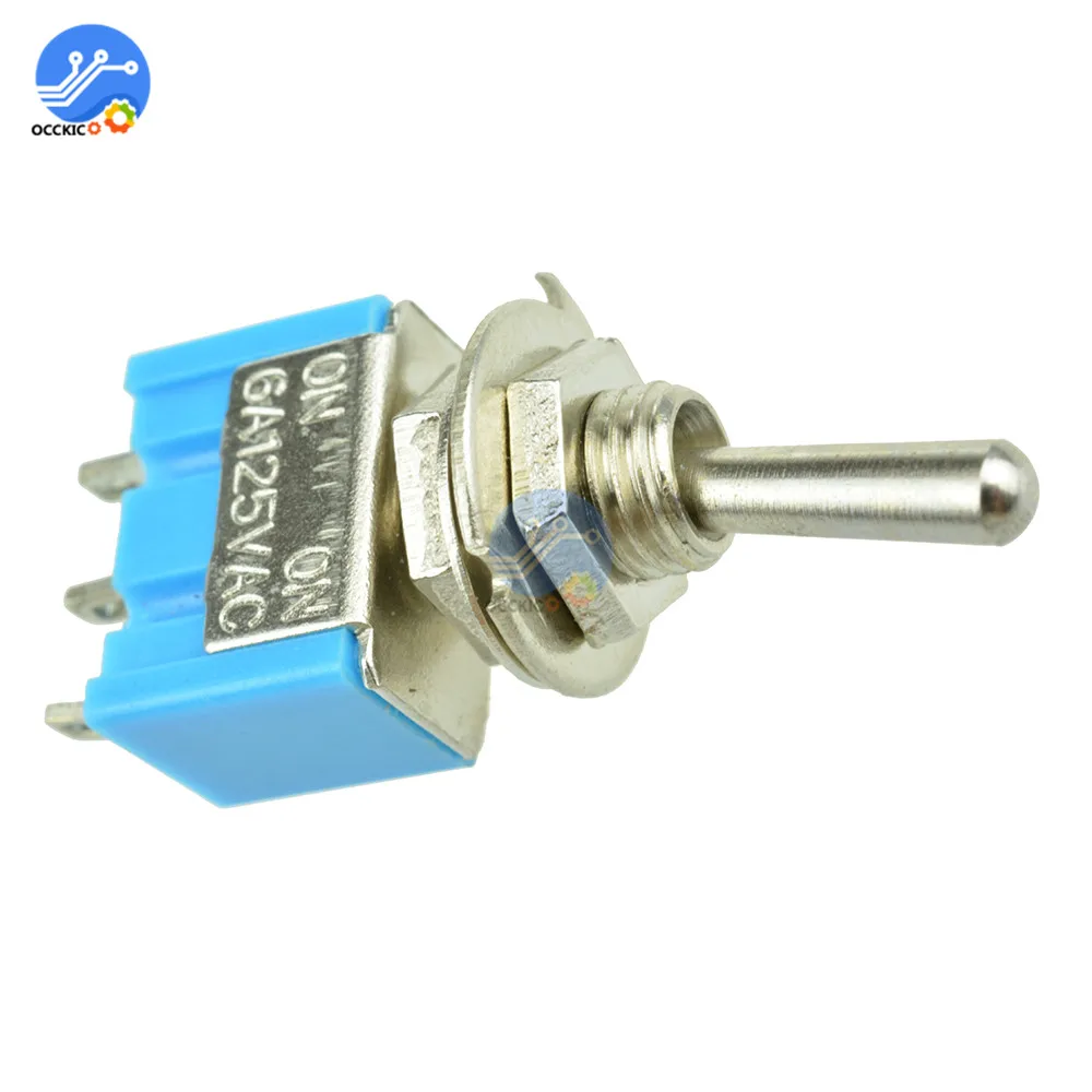 5 шт. самодельный переключатель вкл. 3 контактный позиционный фиксатор MTS102 AC 125 в 6