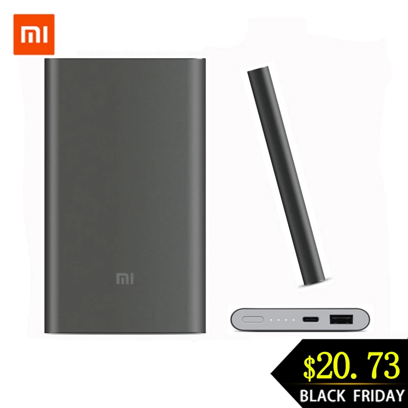 Xiao mi mi power Bank 10000 mAh Pro 10000 mAh power bank быстрое зарядное устройство QC 2,0 type-C внешний аккумулятор для смартфона