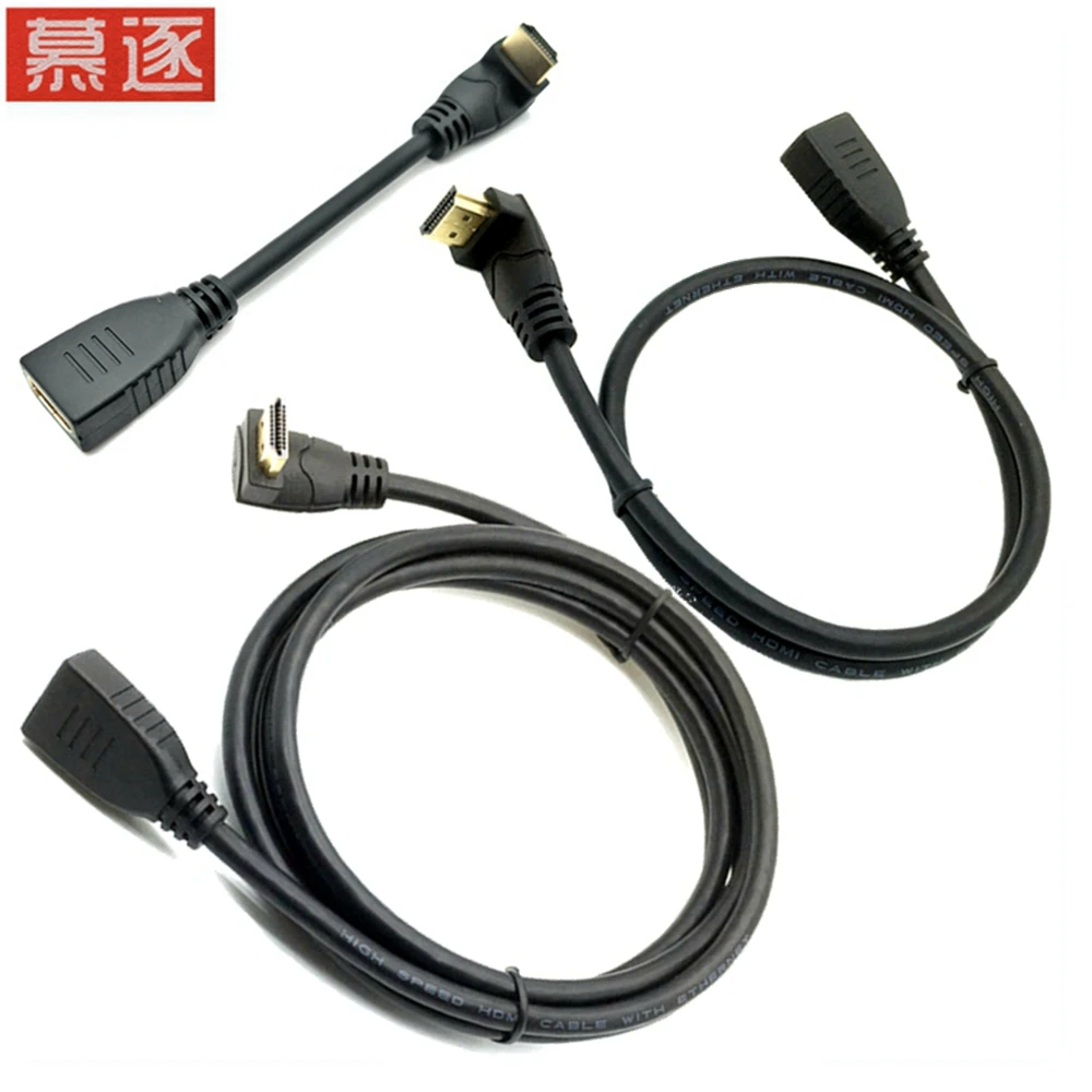 Удлинитель с углом 90 градусов HDMI совместимый шнур прямым 2K * 4K @ 60HZ Ultra HD 3D 1080P