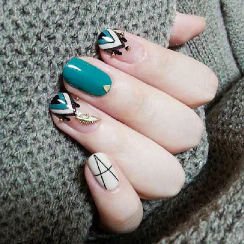 Водонепроницаемый беременная женщина нейл-арта полный паста Стикеры лак для