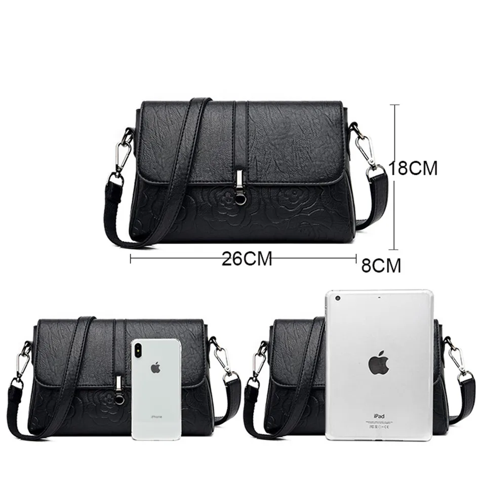 Высококачественные кожаные дамские сумки на плечо для женщин 2020 элегантные