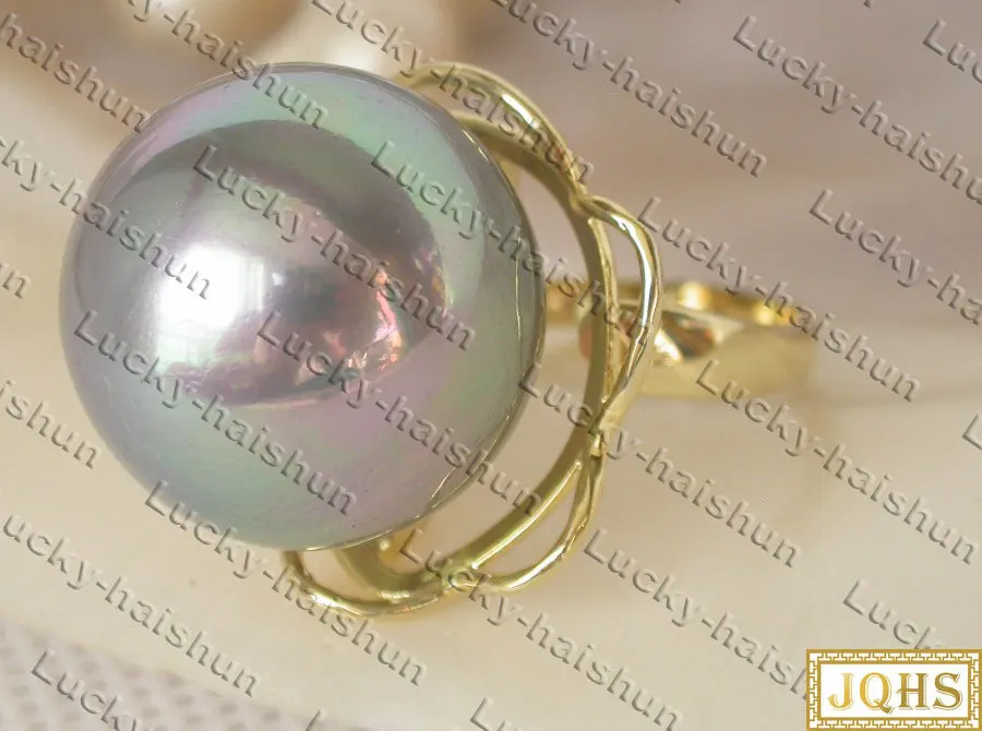 

JQHS AAA регулируемые 20 мм круглые серые штативы Кольца Позолоченные Стерлинговое Серебро c388 обручальное кольцо