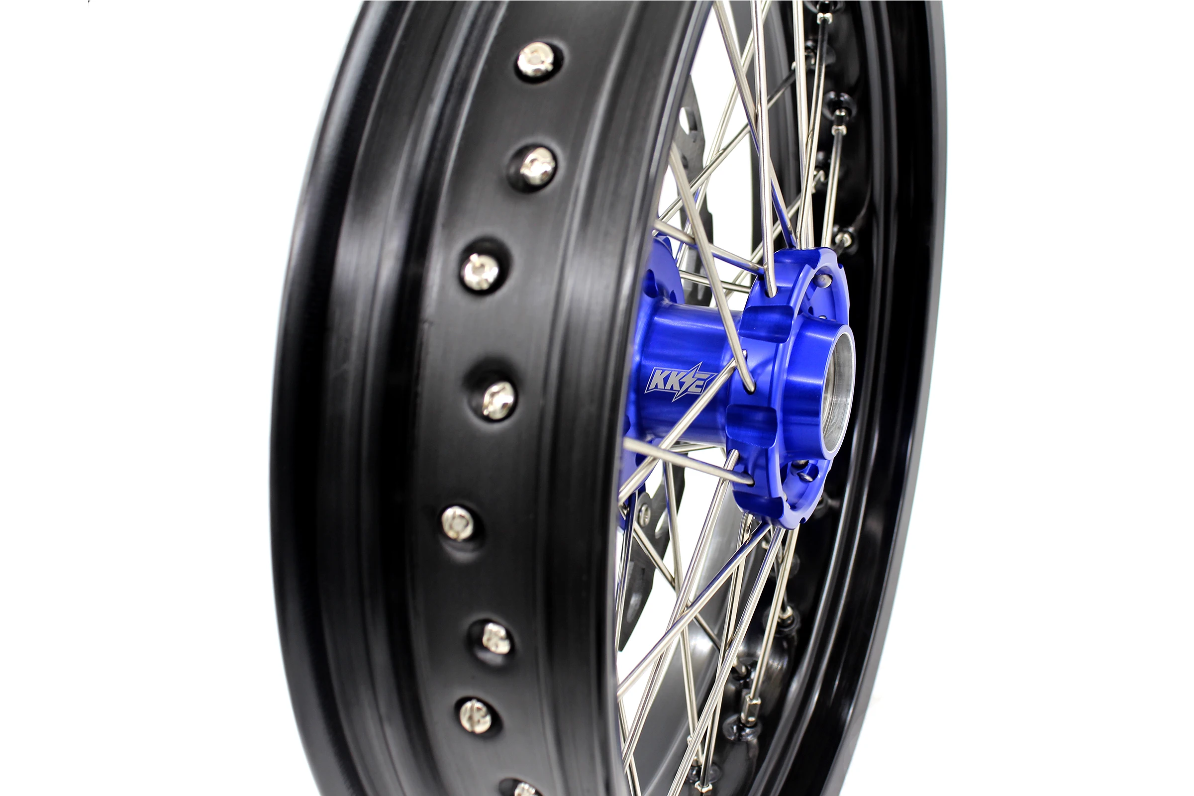 KKE 3.5/4.25 Complete Spoked Wheels Rims Set For KTM EXC SXF SX XCW XC 125-530CC 2003-2021 Blue Hub Rear 220MM Disc | Автомобили и