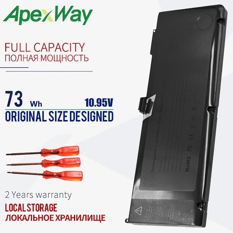 Аккумулятор A1321 для ноутбука Apple 10 95 в 73 Вт/ч 15 дюймов MB985CH/A MB985J/A MB986X/A MC118J/A MC118|laptop