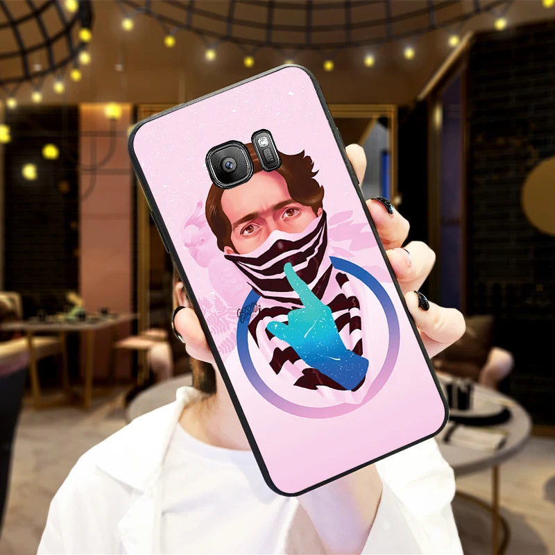 Psychedelic trend van gogh girl для Samsung Note 8 9 M10 M20 M30 S6 S7 Edge S8 S9 S10 PLUS TPU мягкий чехол телефона |