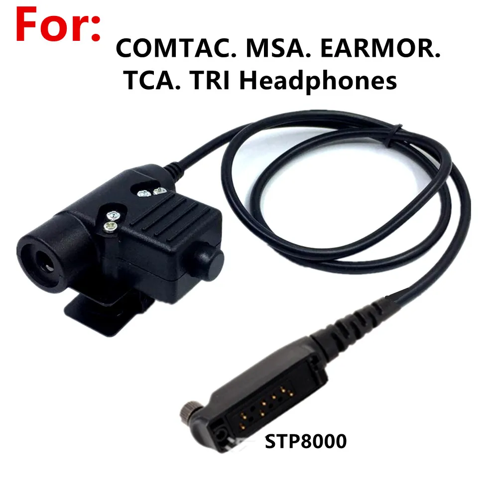 Тактические U94 PTT для COMTAC MSA EARMOR TCA TRI NATO plug наушники Sepura Stp8000 Stp8030 Stp8035 stp8038 Radio |