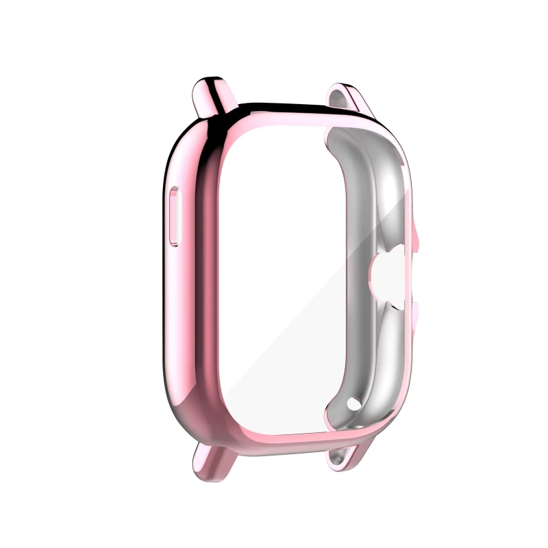 Full Coverage Protective Cover Plating TPU Case For Huami Amazfit GTS2 Smartwatch Protector Frame Shell