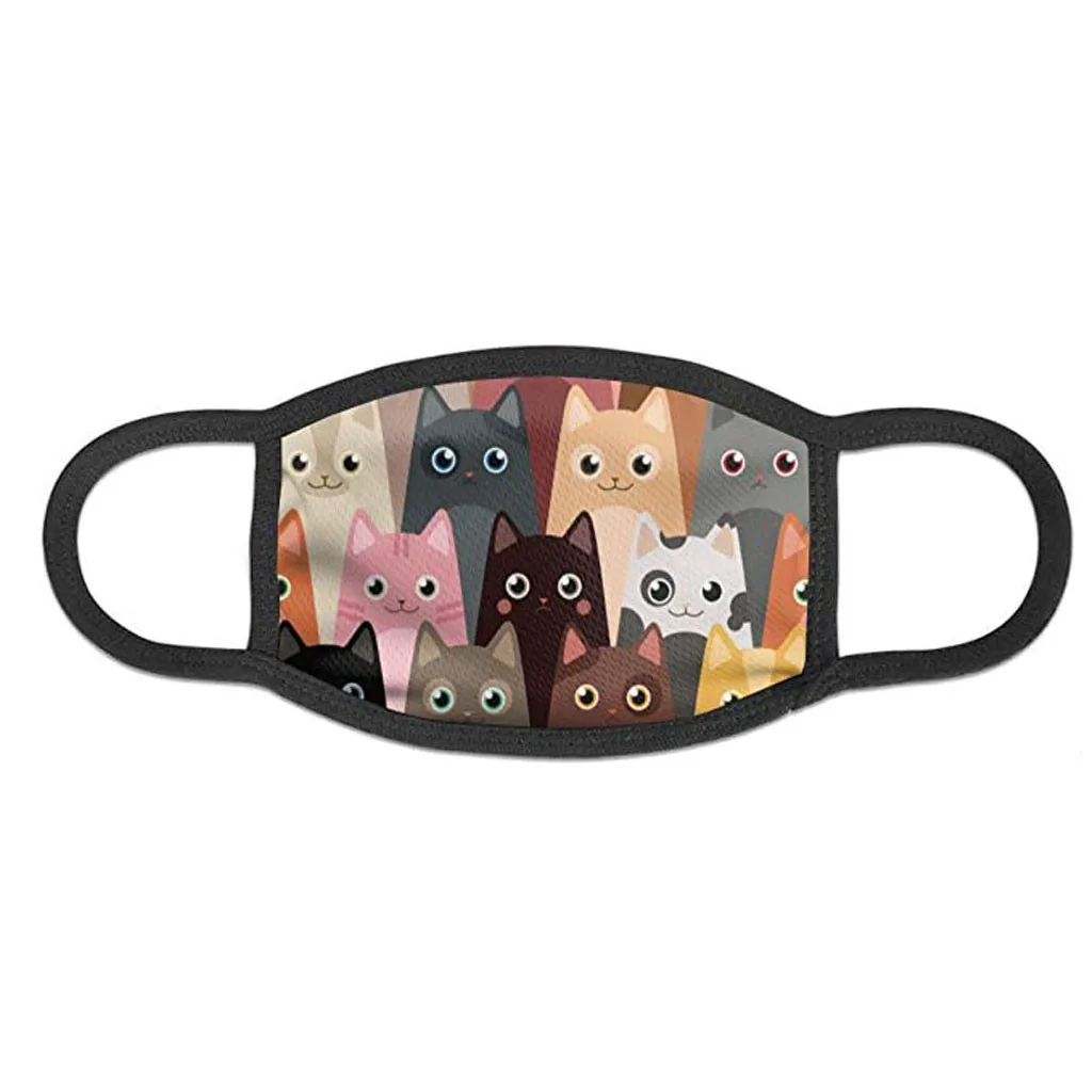 

Unisex Face Mouth Cover Cute Dinosaurs Printing Mouth Mask Dust Proof Windproof Foggy Haze Pollution Face Mask Mondkapjes