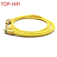 top hifi pair mca 103 gold plated rca audio cable 2x rca male to male interconnect audio cable with vdh van den hul 102 mk iii