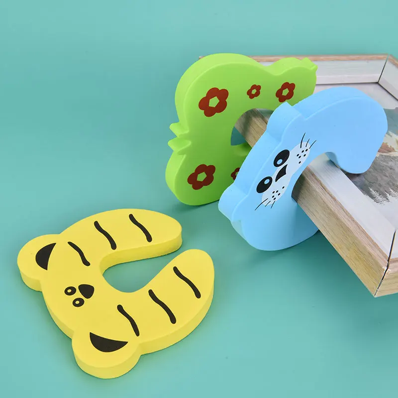 5pcs/lot Protection Baby Safety Cute Animal Door Stopper Card Lock Newborn Care Child Finger Protector | Мать и ребенок