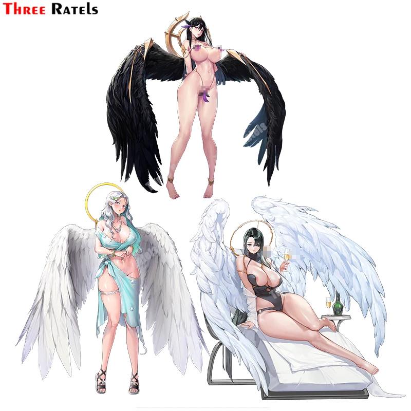 Наклейки на автомобиль Three Ratels B645 azazazel Рамиль и Saraqae, оригинальные наклейки для Passat B6, пленка против царапин, персонализированные наклейки на автомобиль