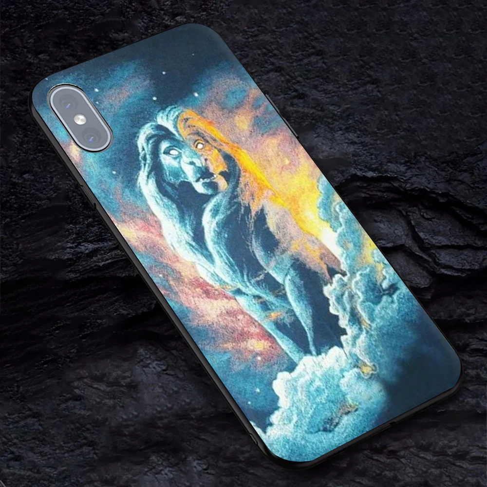Le roi lion чехол для iphone 7 plus Мягкий ТПУ чехол для телефона iphone 6 7 6s 7 plus X XR XS MAX Lion King nala simba timon coque