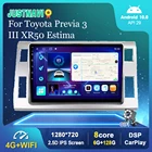 4G WIFI Android 10,0 автомобильный радиоприемник для Toyota Previa 3 III XR50 Estima 2006-2019 автомобильный стерео Мультимедийный видеоплеер Navi Carplay BT