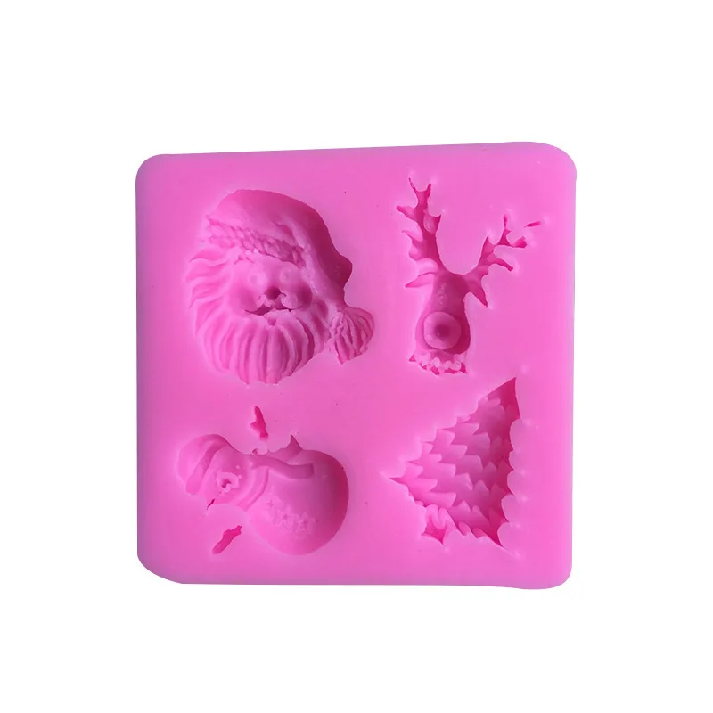 Форма для торта украшения рождественской елки Санты лося снега человека Fondant