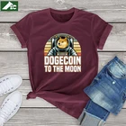 Футболка Funny HODL, женские рубашки Doge HODL To the Moon, мужские футболки унисекс из 100 хлопка, женская одежда Dogecoin лето 2021, модные женские топы 3xl