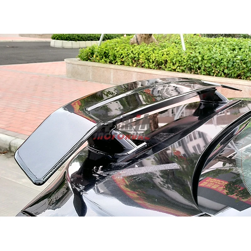 Для Alfa Romeo Giulia Спойлер ABS Материал псевдо углеродное волокно заднее крыло