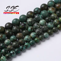 african turquoises round loose beads natural stone beads for jewelry making diy bracelet necklace accessories 4 6 8 10 12mm 15