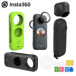 Insta360 ONE X2 защита для объектива корпус камеры силиконовый чехол Защитная сумка для хранения крышка объектива для Insta 360 ONE X2 аксессуары - изображение