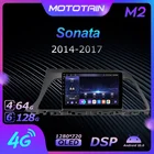 Автомагнитола Mototain 2 Din для Hyundai Sonata 2014 - 2017 Android 10,0 мультимедийный 4G LTE 6 ГБ ОЗУ 128 Гб ПЗУ 8 ядер