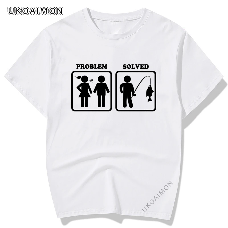 

Problem Solved Funny Cheap Funny Tops Tees Plain New Design TShirts Street Fashion Tees Comfortable Prevalent T-Shirt