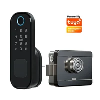 tuya security waterproof wifi fingerprint lock ic card digital smart door lock electronic password lock for home and hotel