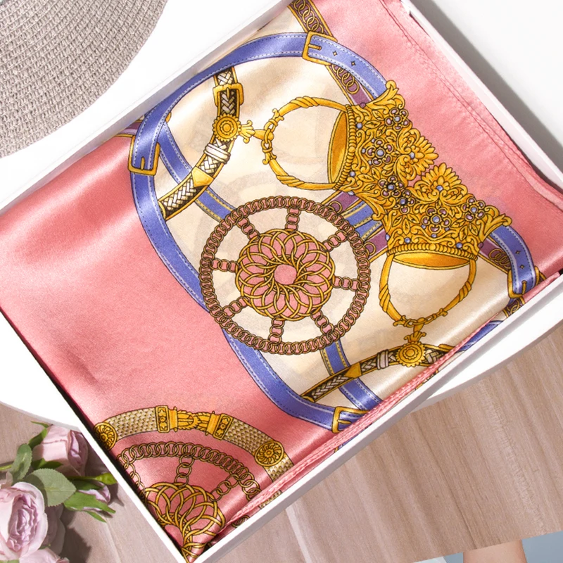 Модные женские шарфы из 100% чистого шелка роскошный бренд шелк Ханчжоу пашмины