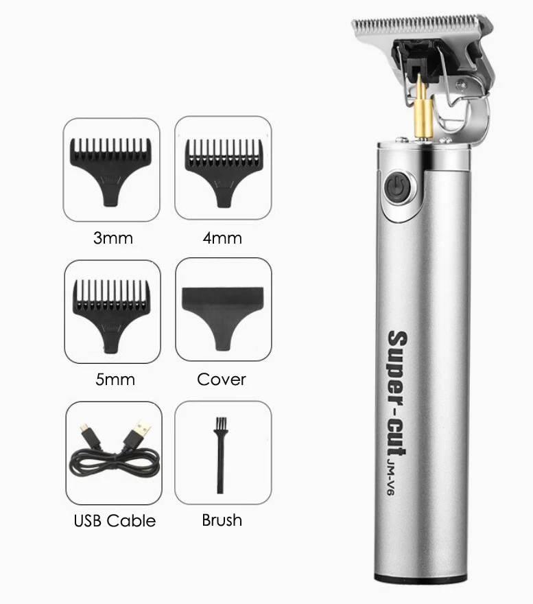 Профессиональная машинка для стрижки волос электрический триммер с точностью до