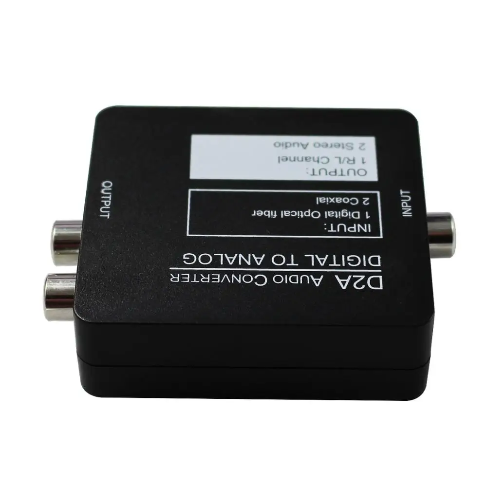 Цифровой в аналоговый DAC аудио конвертер оптический коаксиальный RCA Toslink звуковой