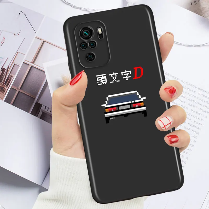 Initial D AE86 For Xiaomi Redmi Note 10S 10 9 9S 9T 8T 8 7 6 5 Pro Max 5A 4X 4 5G Soft Silicone Phone Case