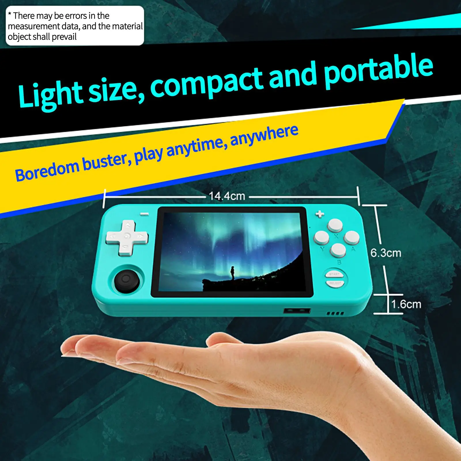 

Game Console Open Source System Retro Pocket Game Console RK3326 chip Classic Portable Game Console 3.5 inch IPS HD screen