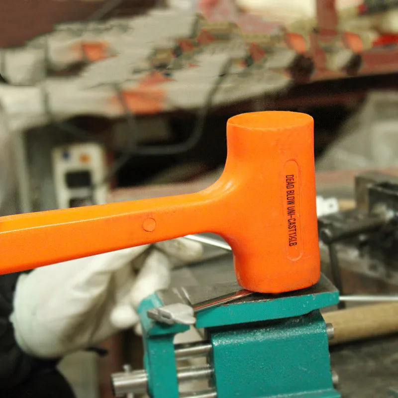 Нескользящий Резиновый молоток 0 5 4 фунта оранжевая стальная шариковая