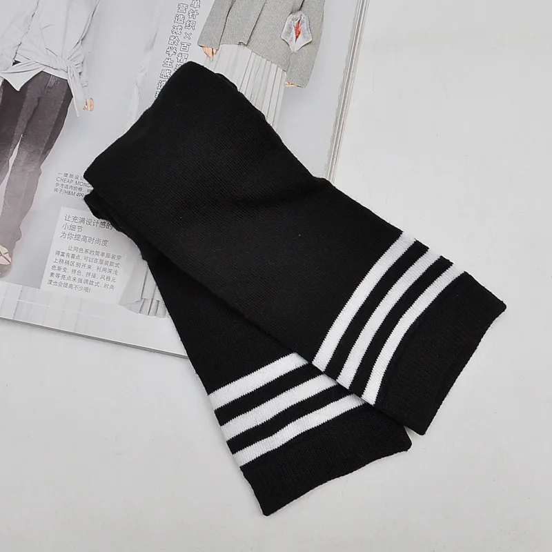 Модные пикантные гольфы для женщин 2019 кавайные полосатые до бедра женские