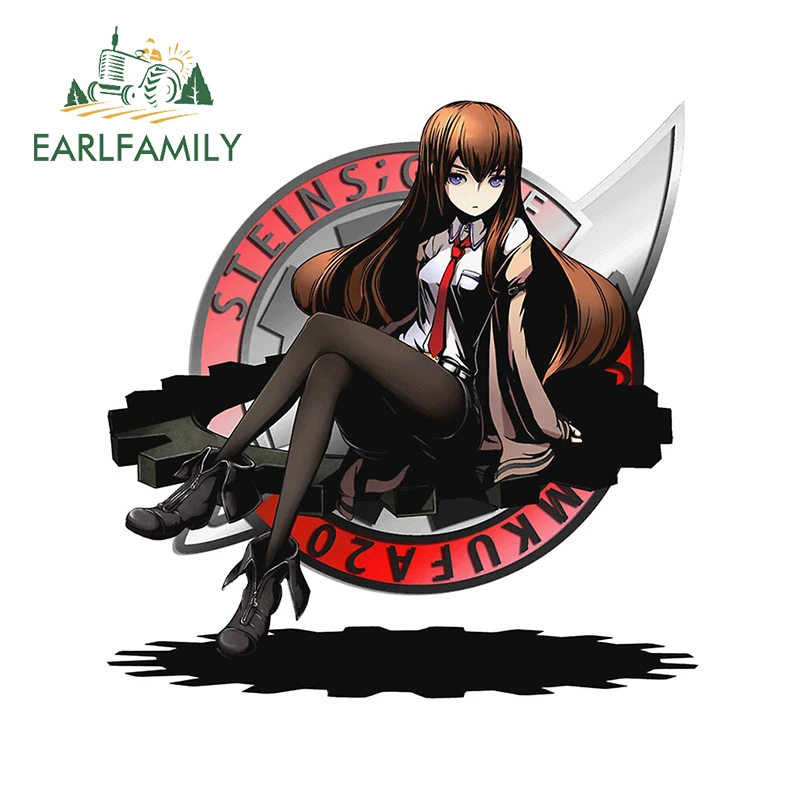 

EARLFAMILY 13 см x 12,7 см для Kurisu аниме наклейка на машину, мотоцикл Windows наклейка на багажник Водонепроницаемый устойчивые к появлению царапин Вини...